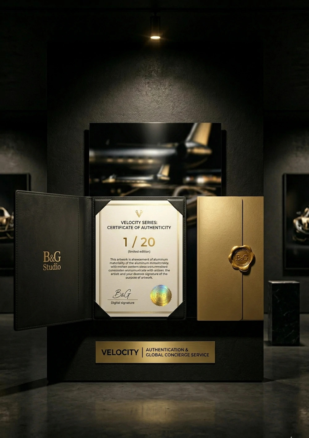 Signed Certificate of Authenticity and Global Service