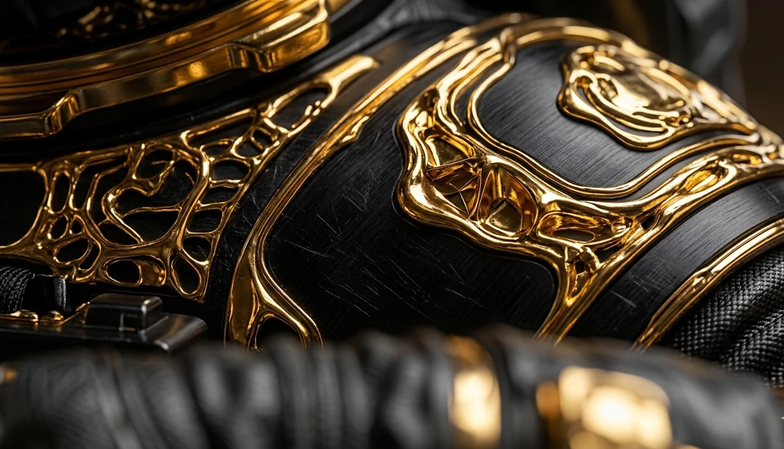 24k Gold Detail on Aluminum